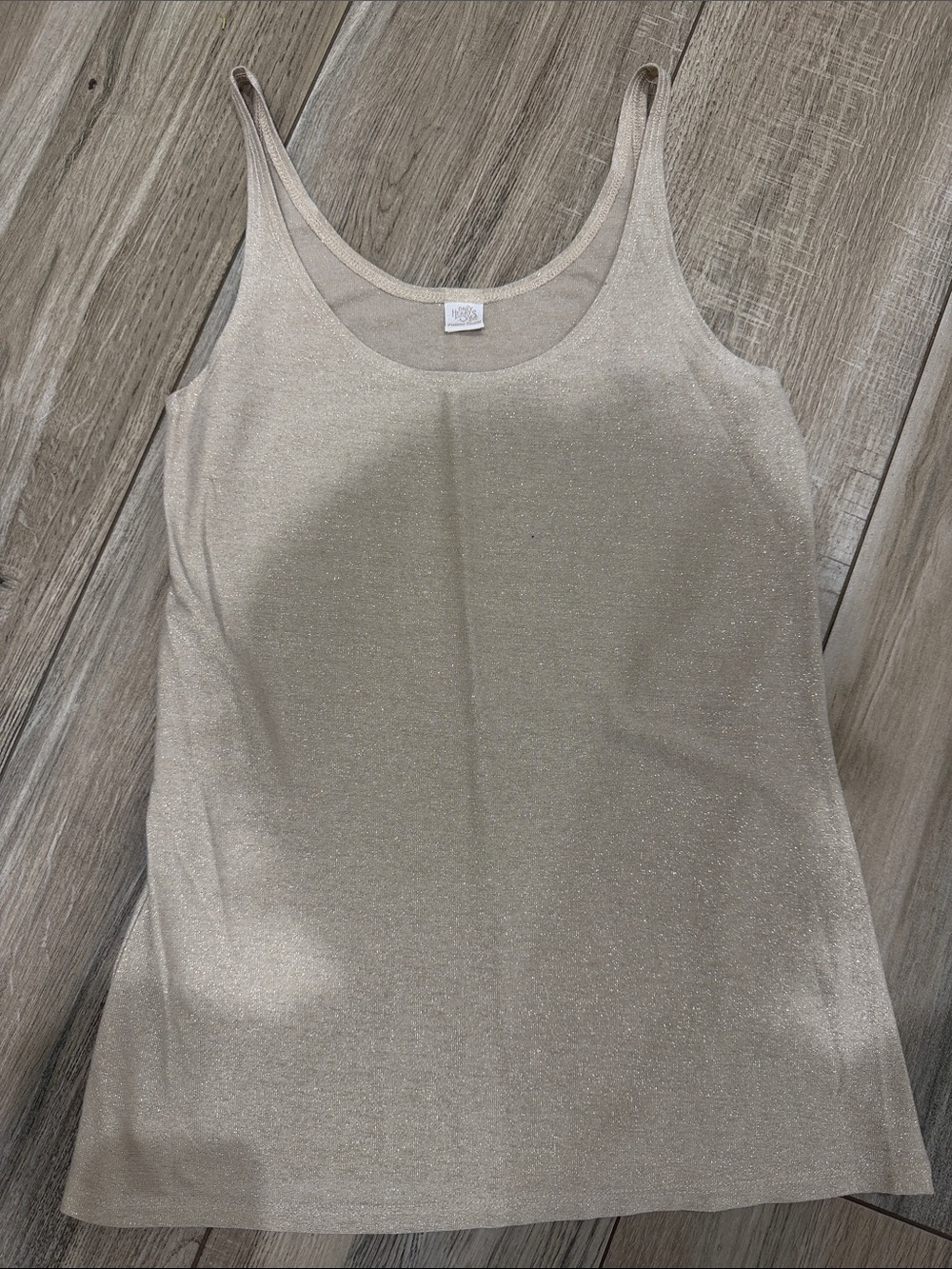 Only Hearts Sparkle Scoop Neck Camisole in Light Beige